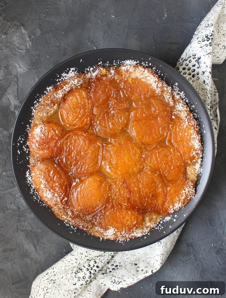 Apricot Tart Flatlay