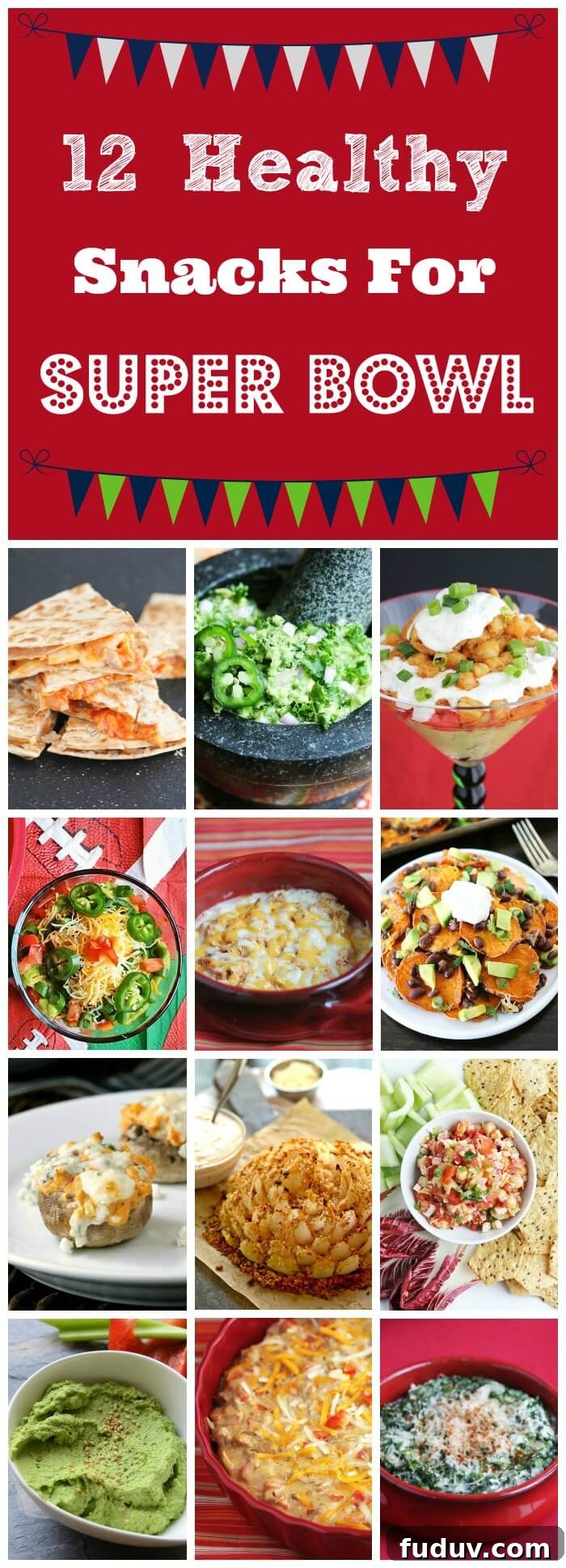 12 Game-Day Snack Recipes for a Healthier Super Bowl 2 Healthy Snacks for Super Bowl - Game Day favorites, lightened up so you can enjoy the party
