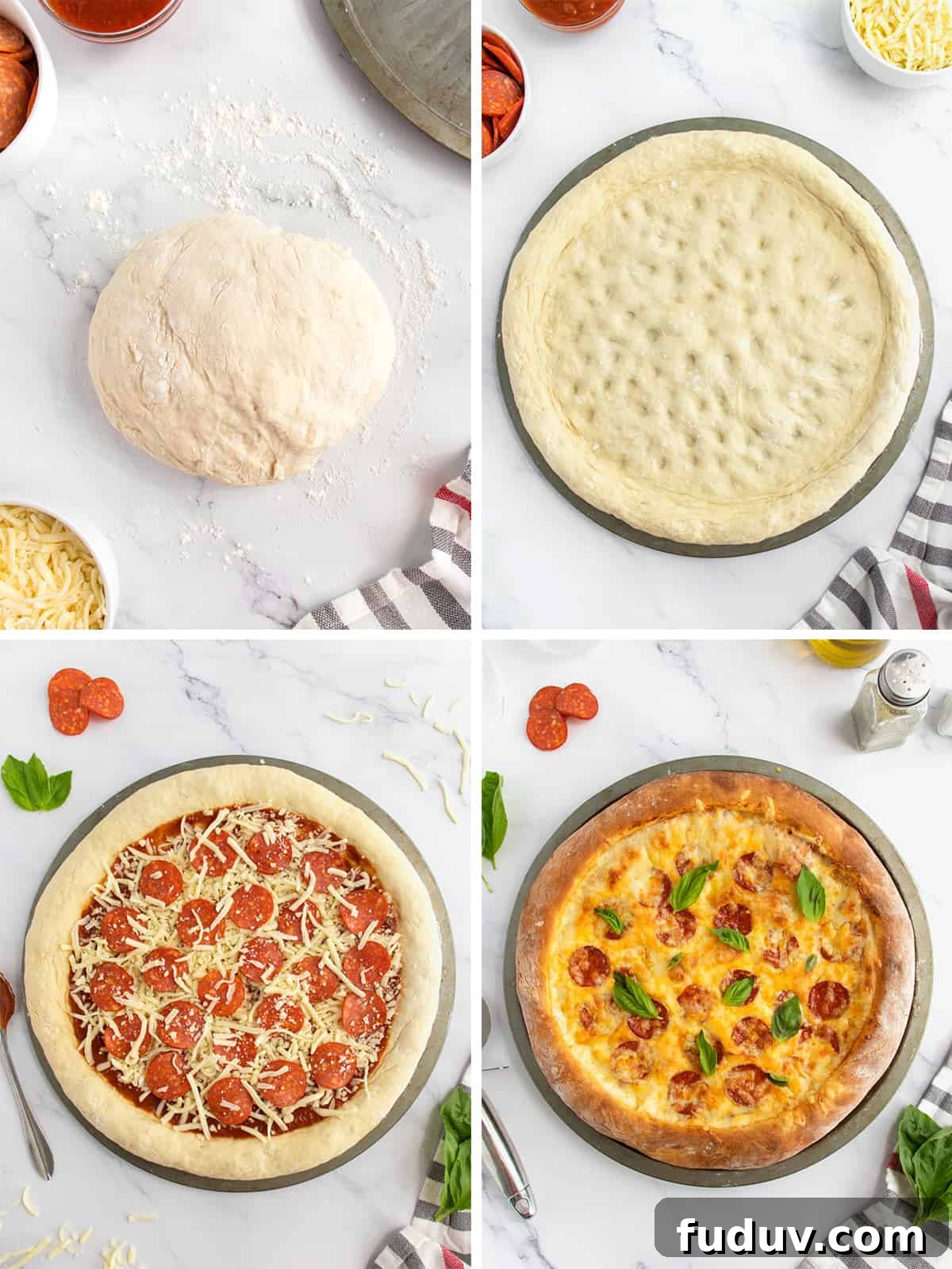 Homemade Pizza Dough in 30 Minutes: Crispy, Flexible Crust 6 Quick and Simple Pizza Dough by The BakerMama