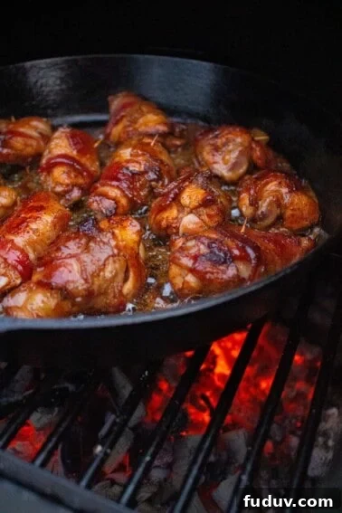 maple chili bacon wrapped chicken wings