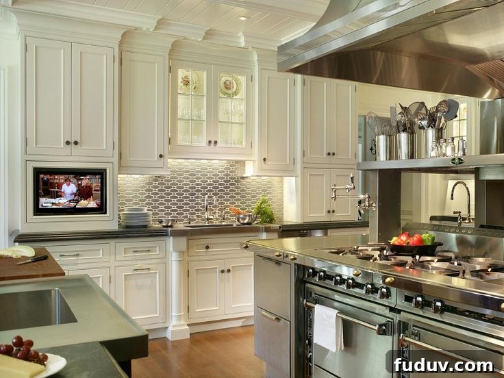 25+ Stunning All-White Kitchen Designs for Timeless Style 18 Traditional Chef's Kitchen | 25+ Dreamy White Kitchens