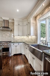 25+ Stunning All-White Kitchen Designs for Timeless Style 21 Classic White Kitchen with Subway Tile | 25+ Dreamy White Kitchens