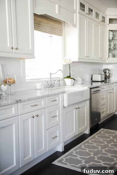 25+ Stunning All-White Kitchen Designs for Timeless Style 23 Style Me Pretty white kitchen | 25+ Dreamy White Kitchens