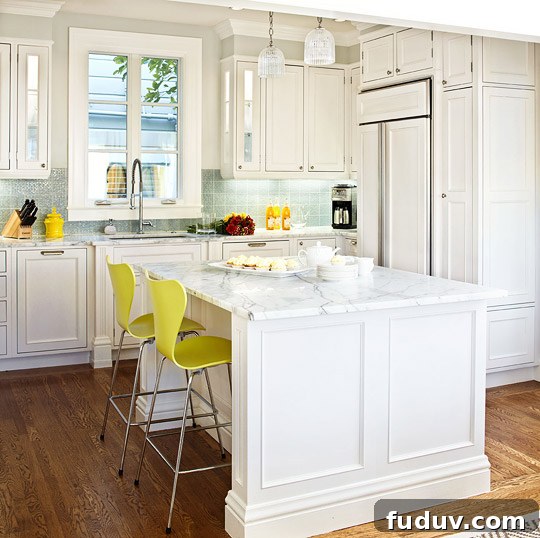 25+ Stunning All-White Kitchen Designs for Timeless Style 9 All-white kitchen | 25+ Dreamy White Kitchens