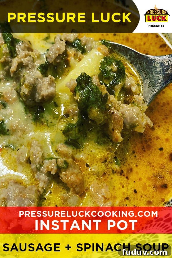Instant Pot Sausage and Spinach Soup — Zuppa Toscana Recipe 2 img 24318 1