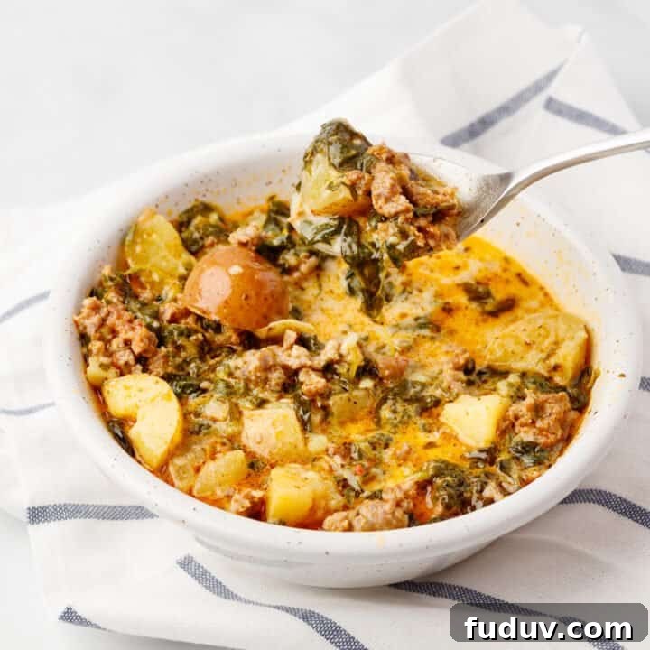 Instant Pot Sausage & Spinach Soup (Best Zuppa Toscana)