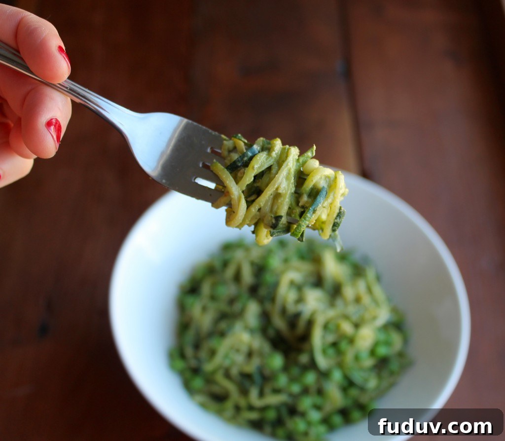 twirling zoodles
