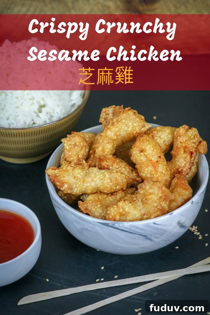 Crispy Crunchy Sesame Chicken