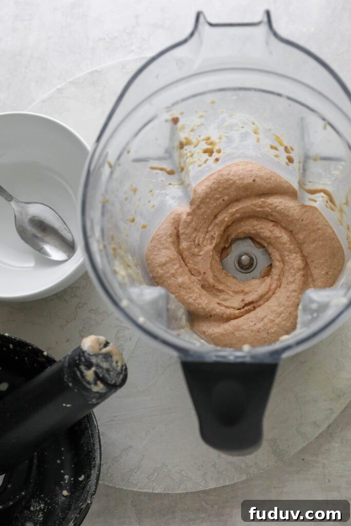 strawberry mango smoothie bowl blended in Viatmix