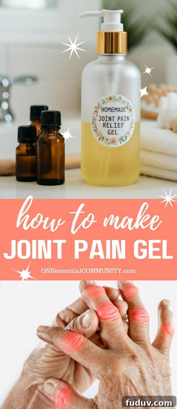 DIY Pain-Relief Gel for Soothing Aching Joints 6 how to make joint pain gel