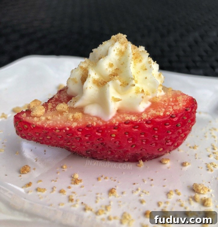 Deviled Strawberries (cheesecake-style filling)