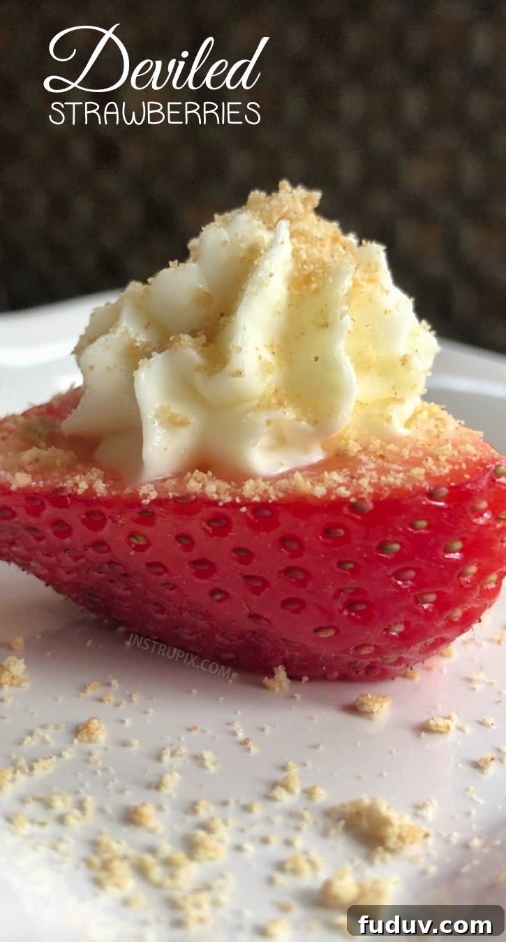 Deviled Strawberries close-up
