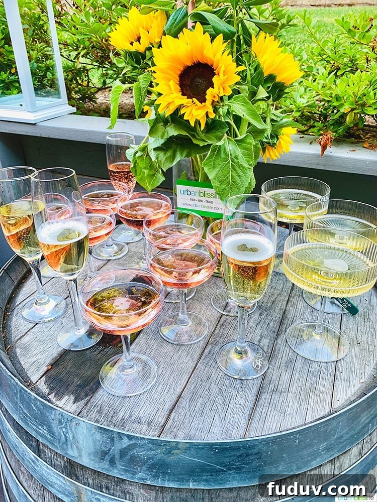 champagne glasses