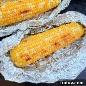 blackstone corn on the cob on griddle.
