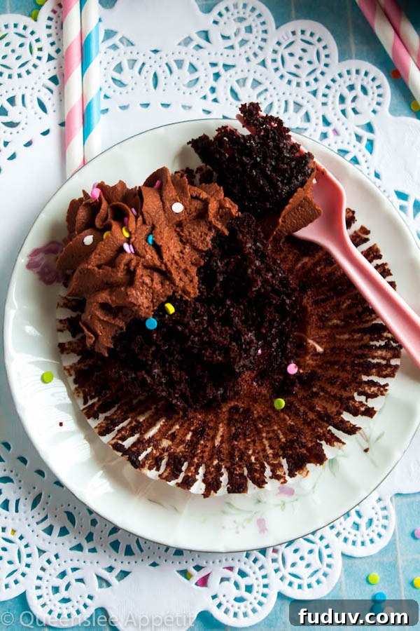 Chocolate cupcakes cooling