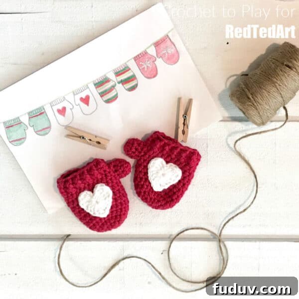 crochet mittens