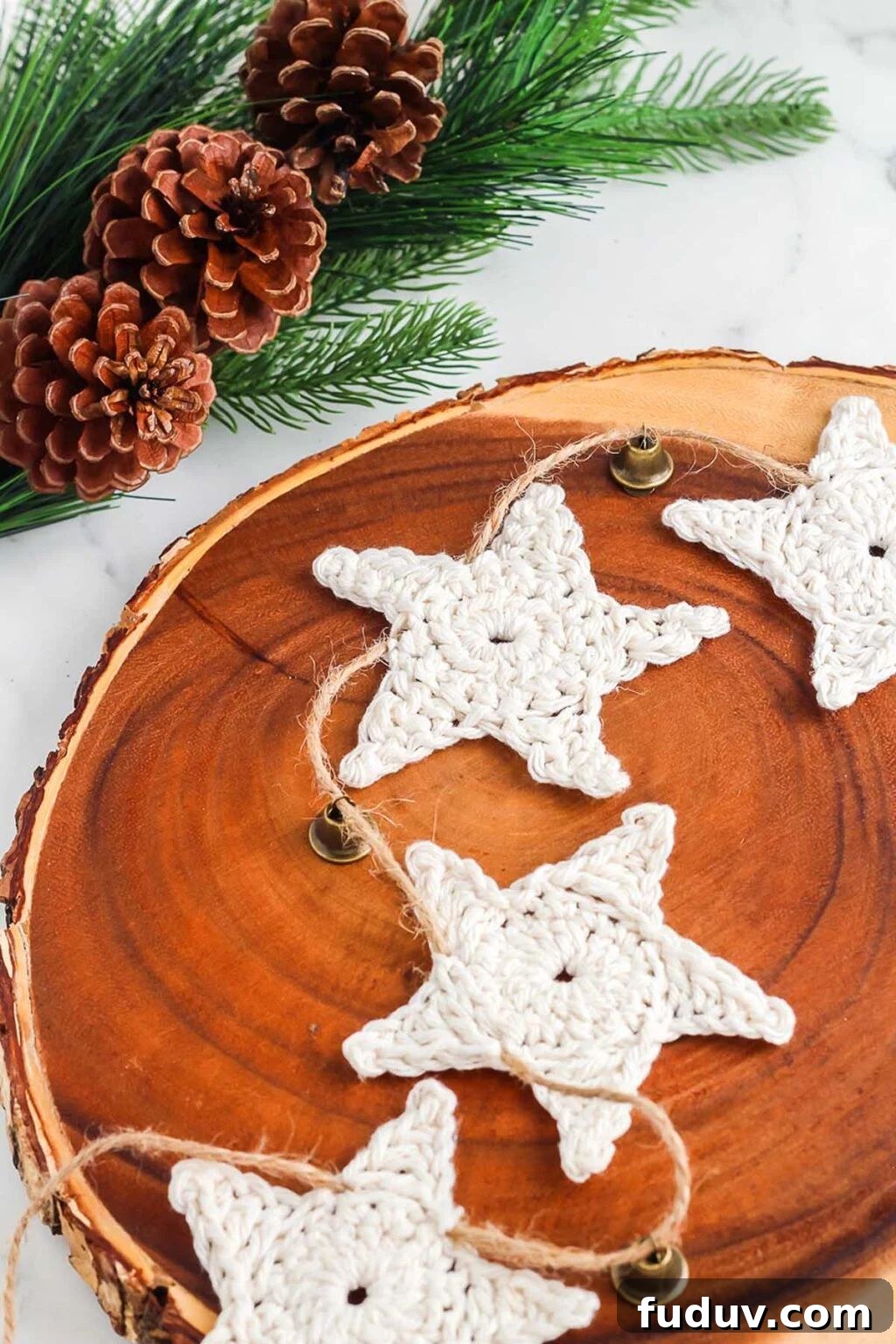 crochet star garland