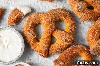 Cinnamon Sugar Soft Pretzels Recipe — Warm, Chewy & Sweet 11 Mini Cinnamon Sugar Pretzels