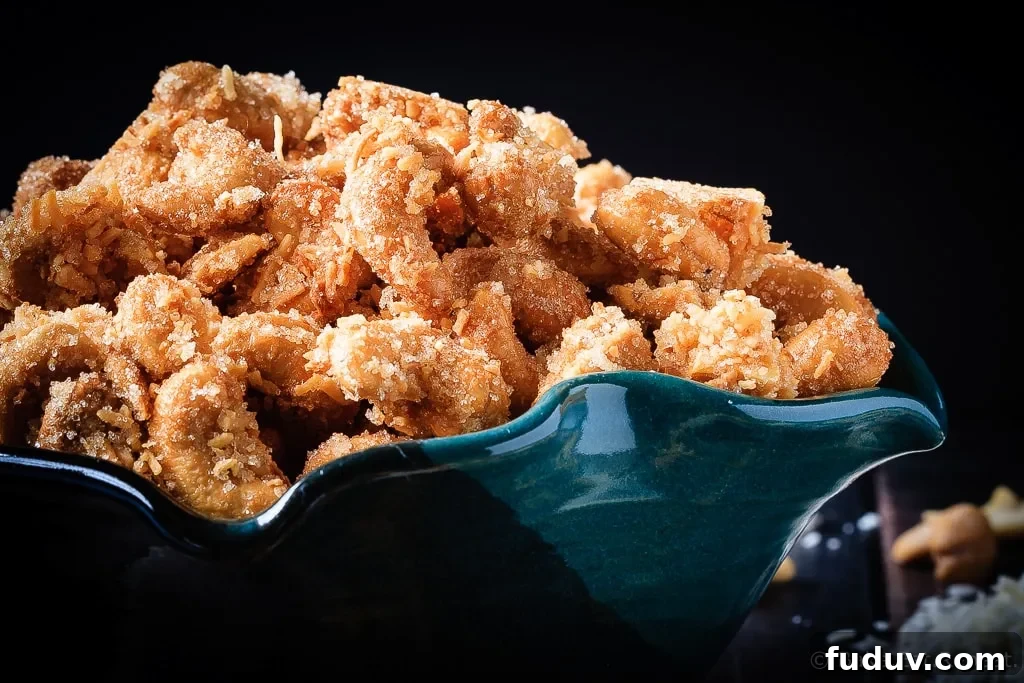 Coconut Cashews - These candied coconut cashews are completely addictive.