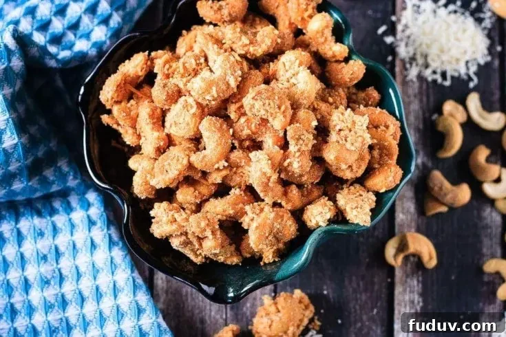 Coconut Cashews - These candied coconut cashews are completely addictive.