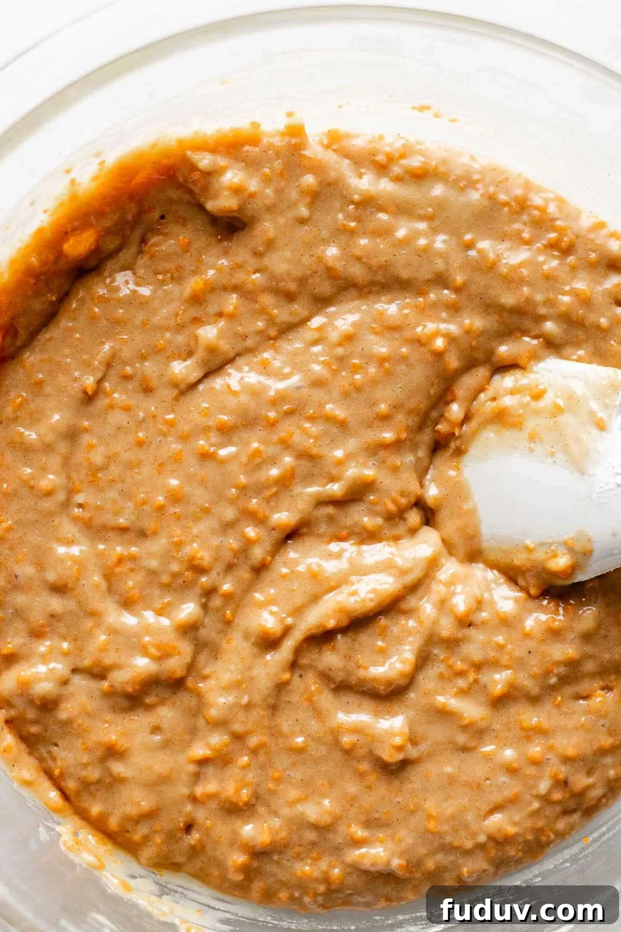 MOIST carrot bread batter in bowl