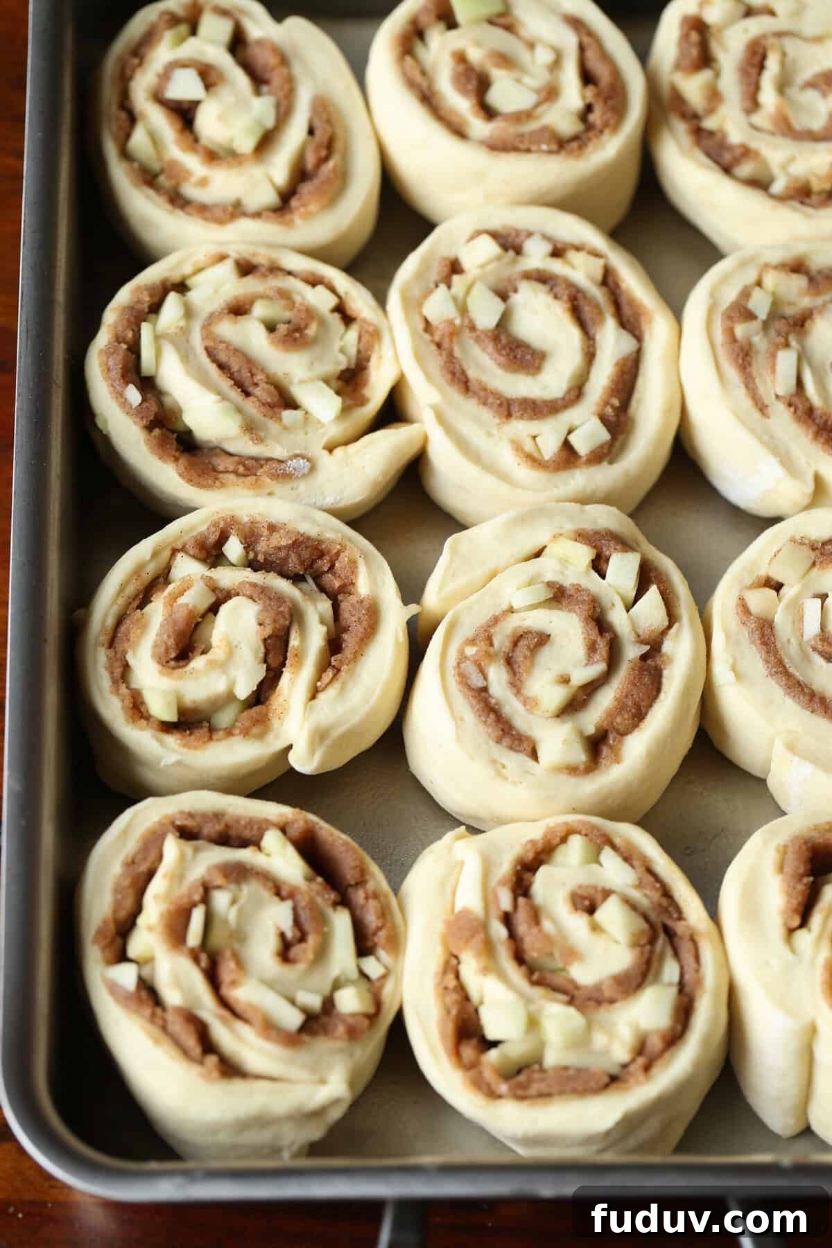Apple Crumb Cinnamon Rolls are soft, delicious cinnamon rolls filled with diced apples and topped with crumb topping. It’s the perfect mash-up of two classic breakfast sweets, crumb cake and cinnamon rolls! Apple Crumb Cinnamon Rolls