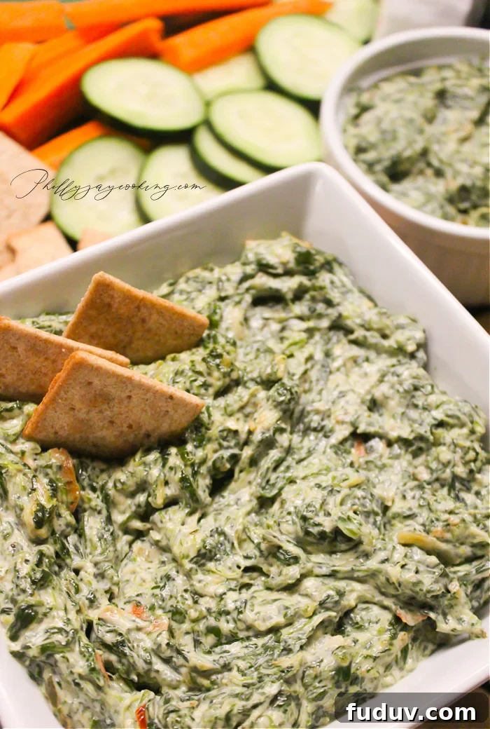 Creamy Cold Spinach Dip Without Artichokes — Superbowl Party Favorite 4 Easy Superbowl Spinach Dip