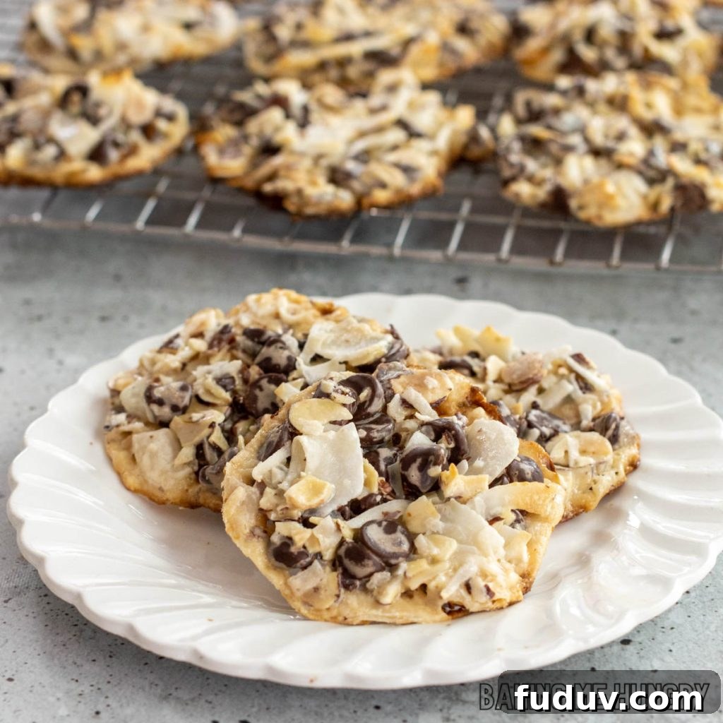 4 ingredient almond joy cookies served on a plate