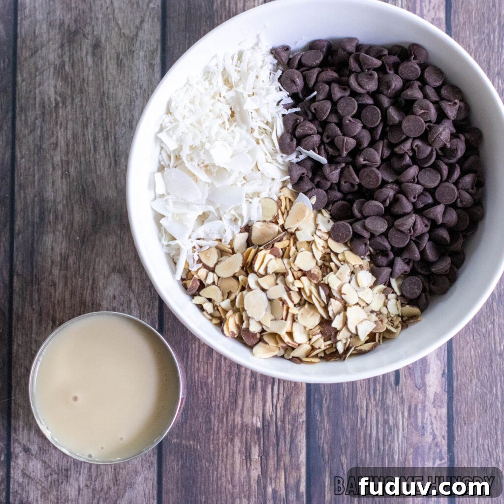 ingredients in bowls