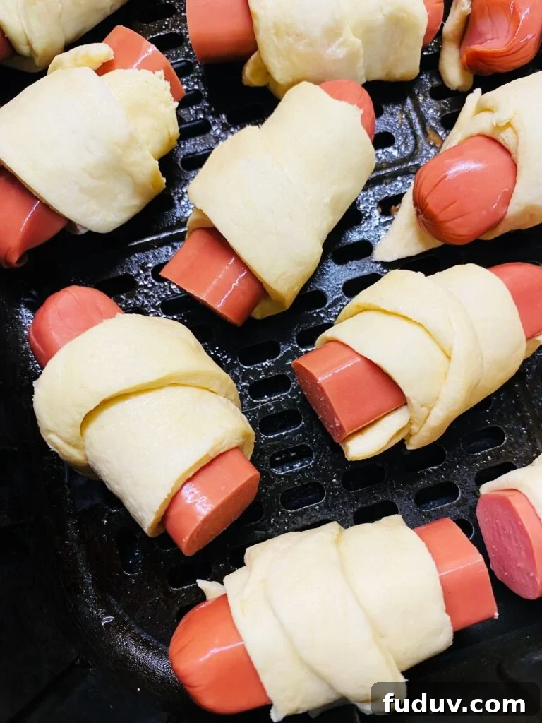 Crispy Air Fryer Pigs in a Blanket Recipe 7 Air Fryer Pigs in a Blanket