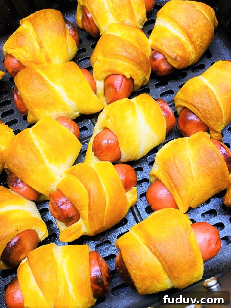 Crispy Air Fryer Pigs in a Blanket Recipe 8 Air Fryer Pigs in a Blanket