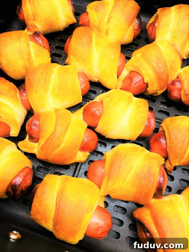 Crispy Air Fryer Pigs in a Blanket Recipe 10 Air Fryer Pigs in a Blanket