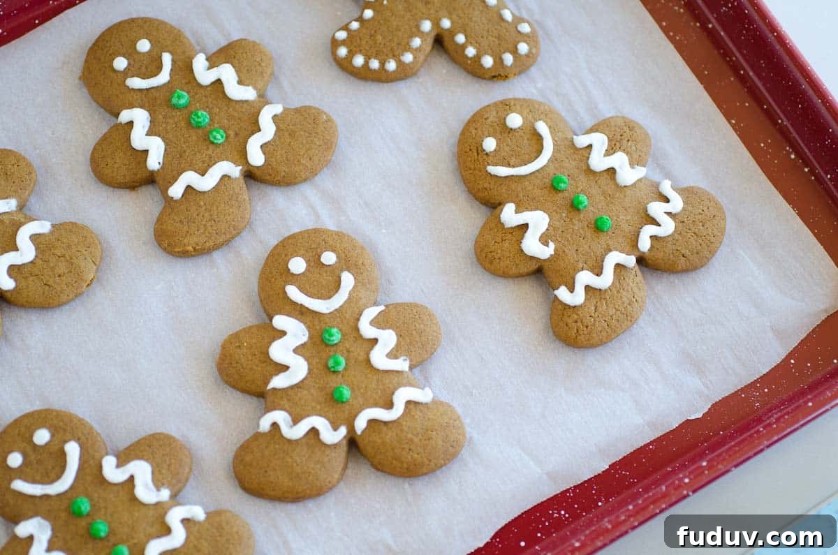 decorated gingerbread men cookies