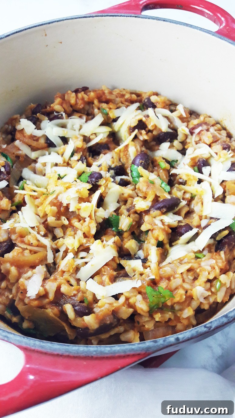 Cajun brown rice and beans recipe. Full of spice and flavor! Easy to make, nutritious and satisfying.