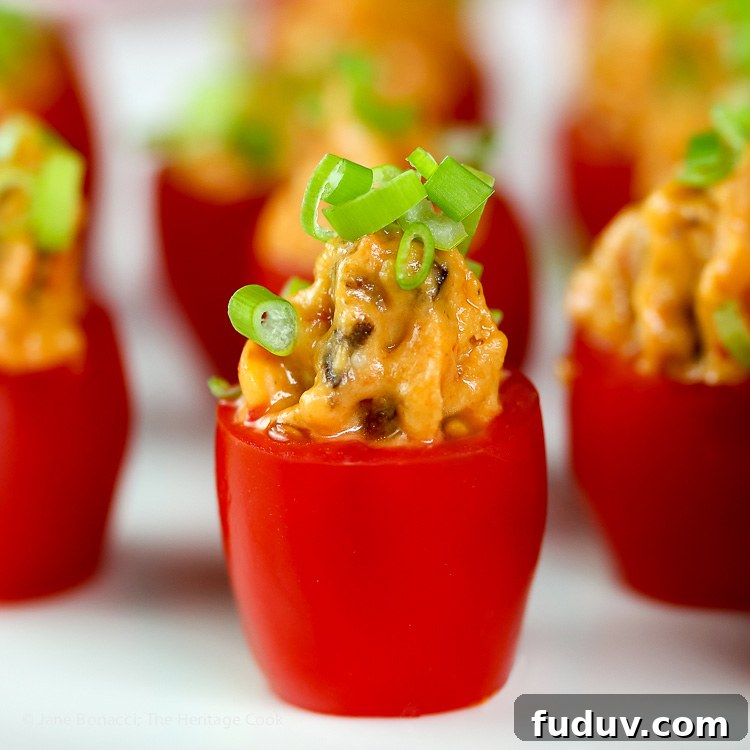 Hummus and Sausage-Stuffed Tomatoes