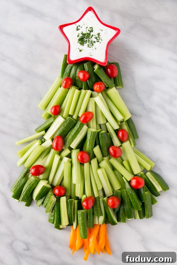 Christmas Tree Veggie Tray