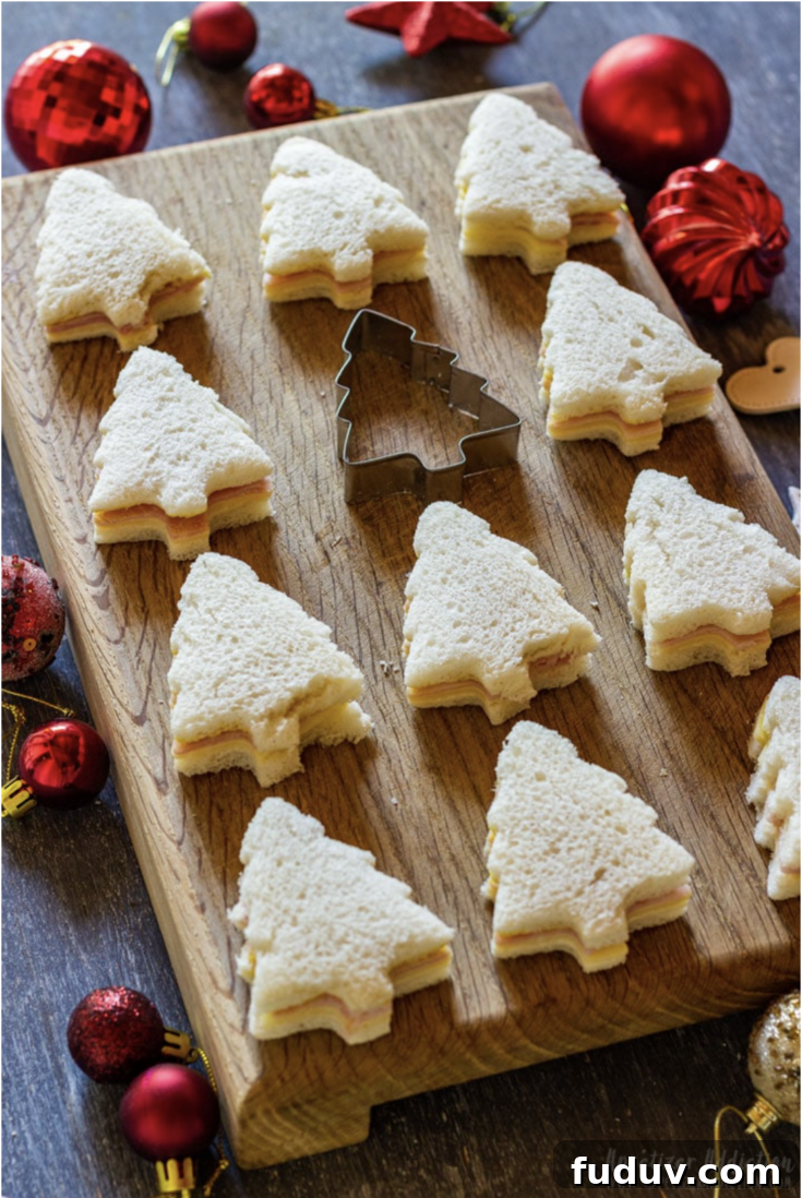 Christmas Tree Sandwiches