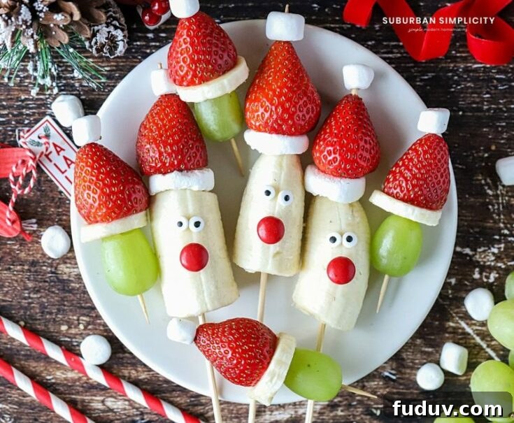 Easy Christmas Fruit Kabobs
