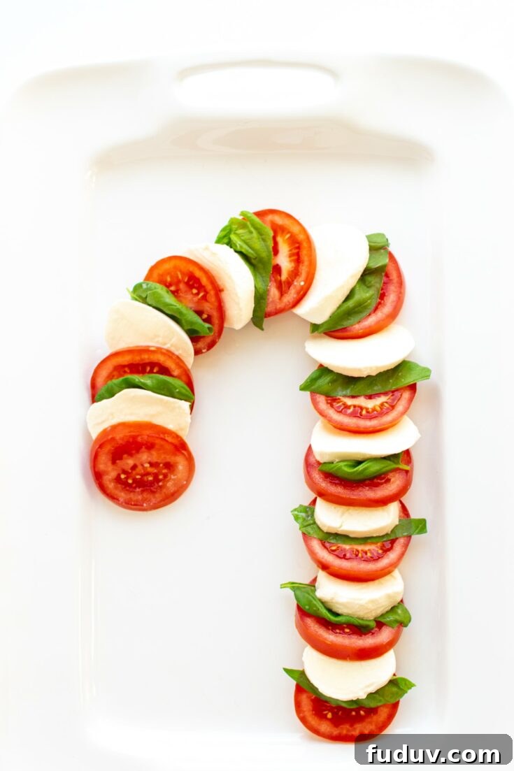 Festive Christmas Caprese Salad