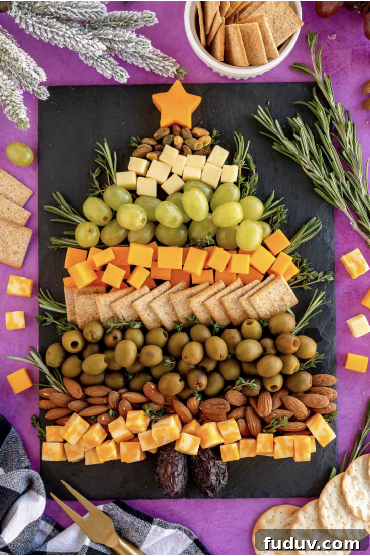 Christmas Tree Cheese Board