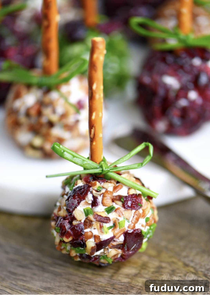 Cranberry Pecan Mini Goat Cheese Balls