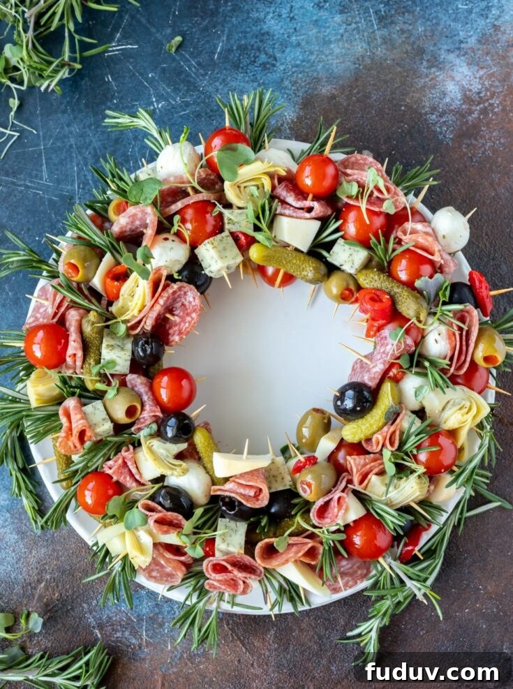 Antipasto Wreath