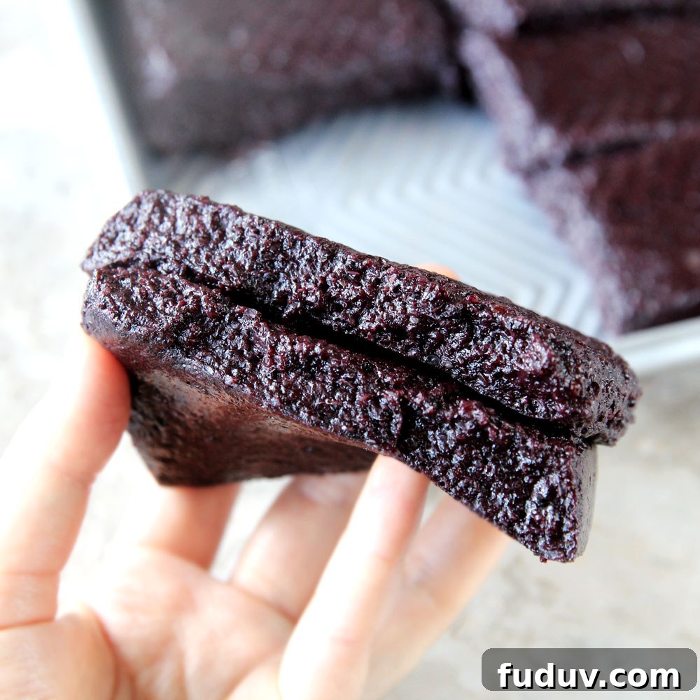 homemade black mochi