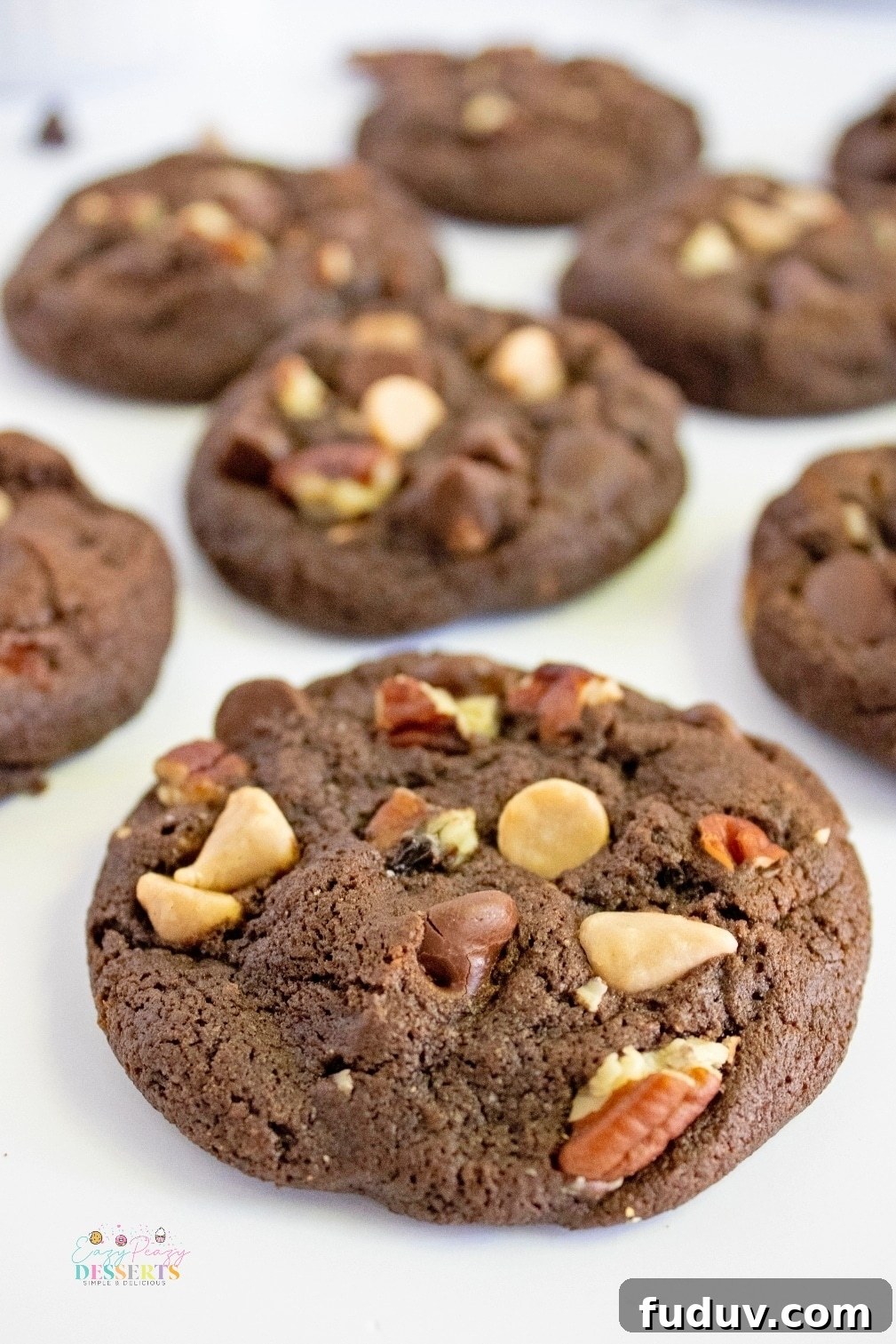 Chocolate Turtle Cookies Recipe: Gooey Caramel & Pecans 4 Pecan turtle cookies