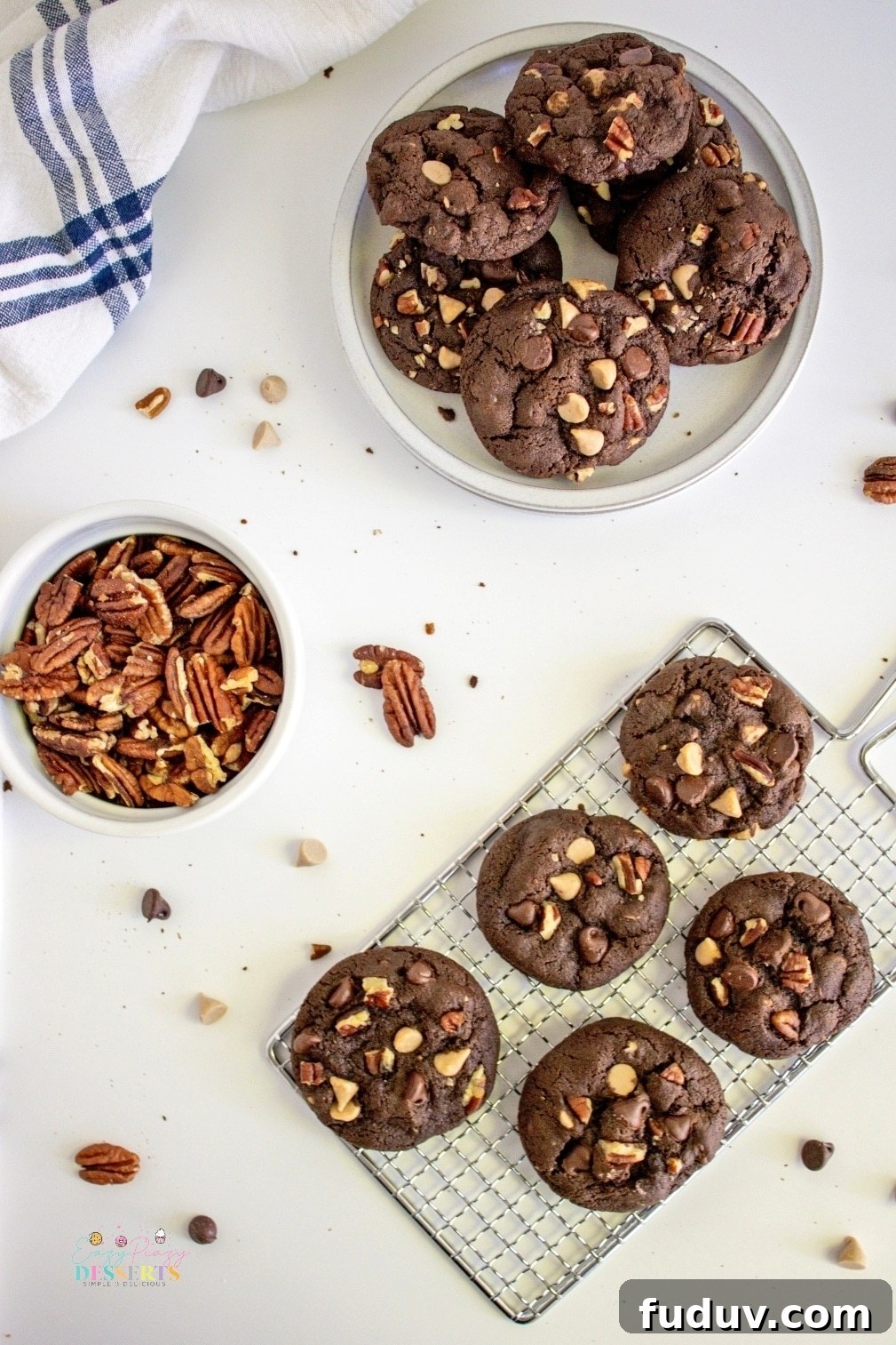 Chocolate Turtle Cookies Recipe: Gooey Caramel & Pecans 6 img 4887 5