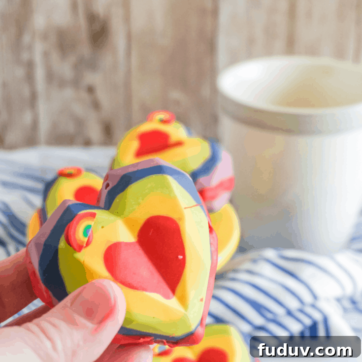 Rainbow Heart Hot Cocoa Bombs