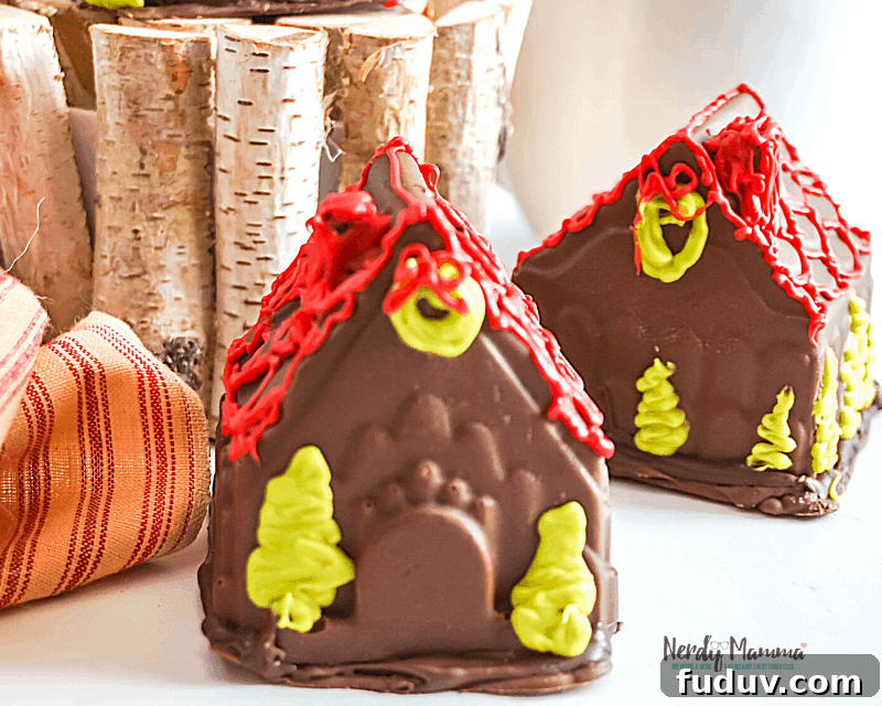 Gingerbread House Hot Cocoa Bombs