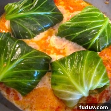 Stuffed Cabbage Cooking