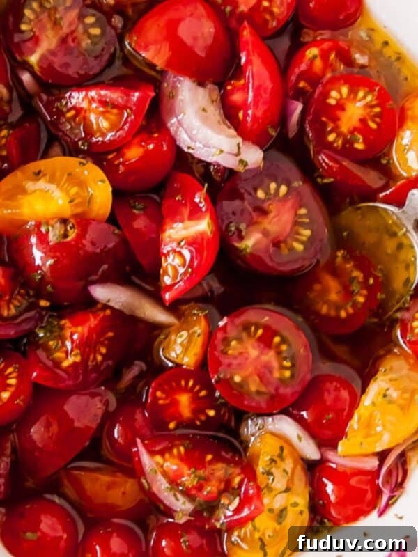 Easy Marinated Tomatoes 1200 x 1200