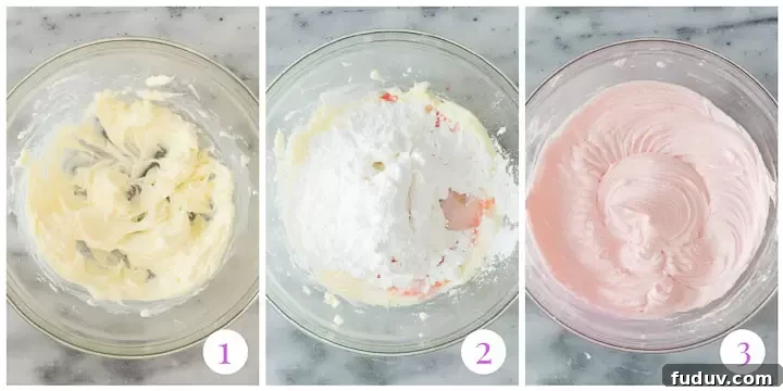 how to make cherry buttercream step by step